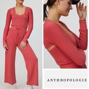 Anthropologie Coral Lounge Set